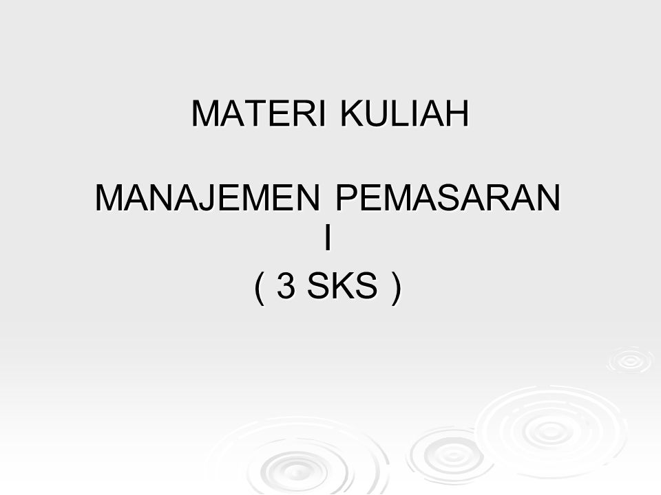 Detail Contoh Manajemen Pemasaran Nomer 31