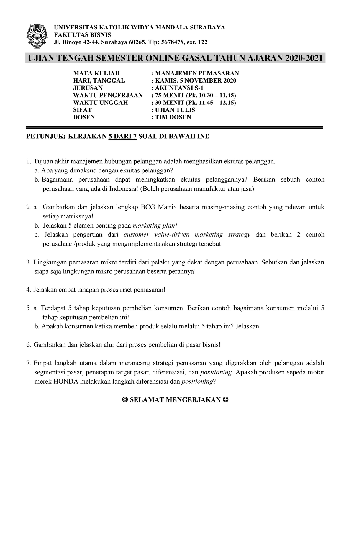 Detail Contoh Manajemen Pemasaran Nomer 35