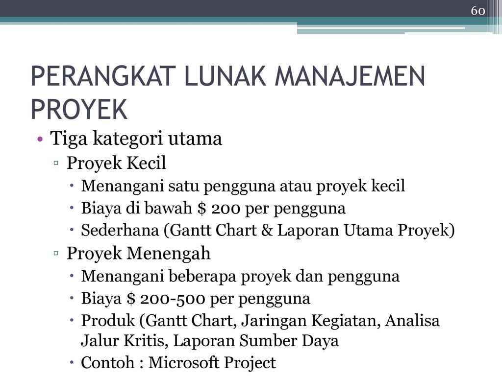 Detail Contoh Manajemen Proyek Sederhana Koleksi Nomer 15