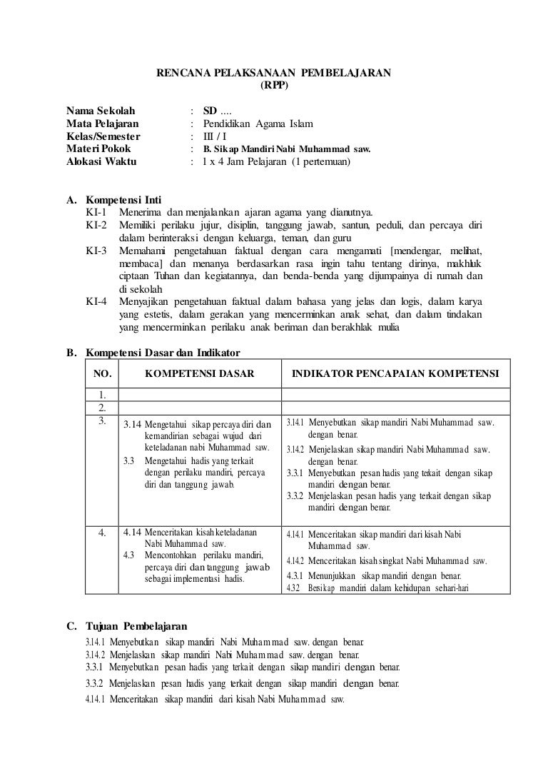 Detail Contoh Mandiri Di Sekolah Nomer 37