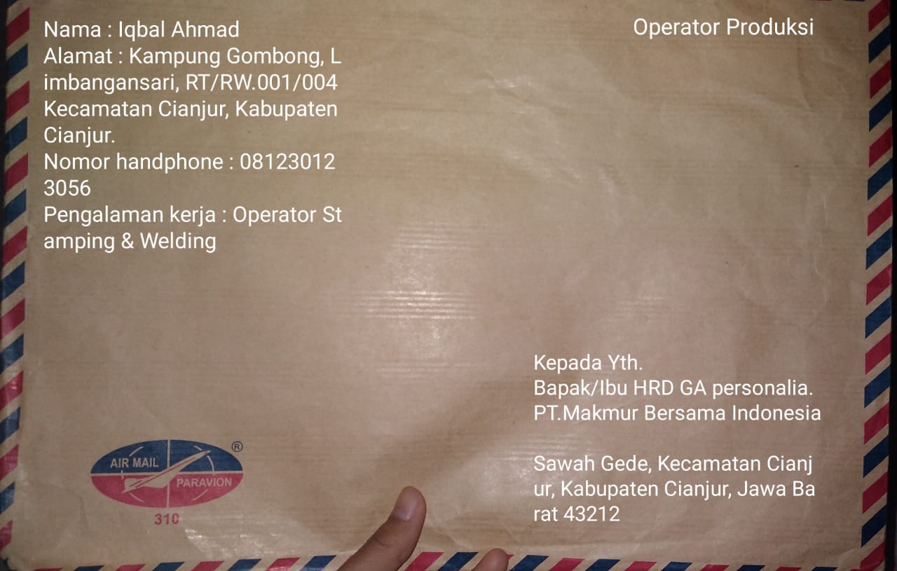 Detail Contoh Map Surat Lamaran Kerja Nomer 11