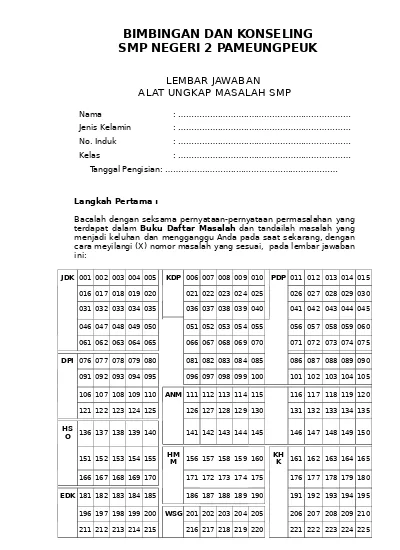 Detail Contoh Masalah Pribadi Siswa Nomer 29