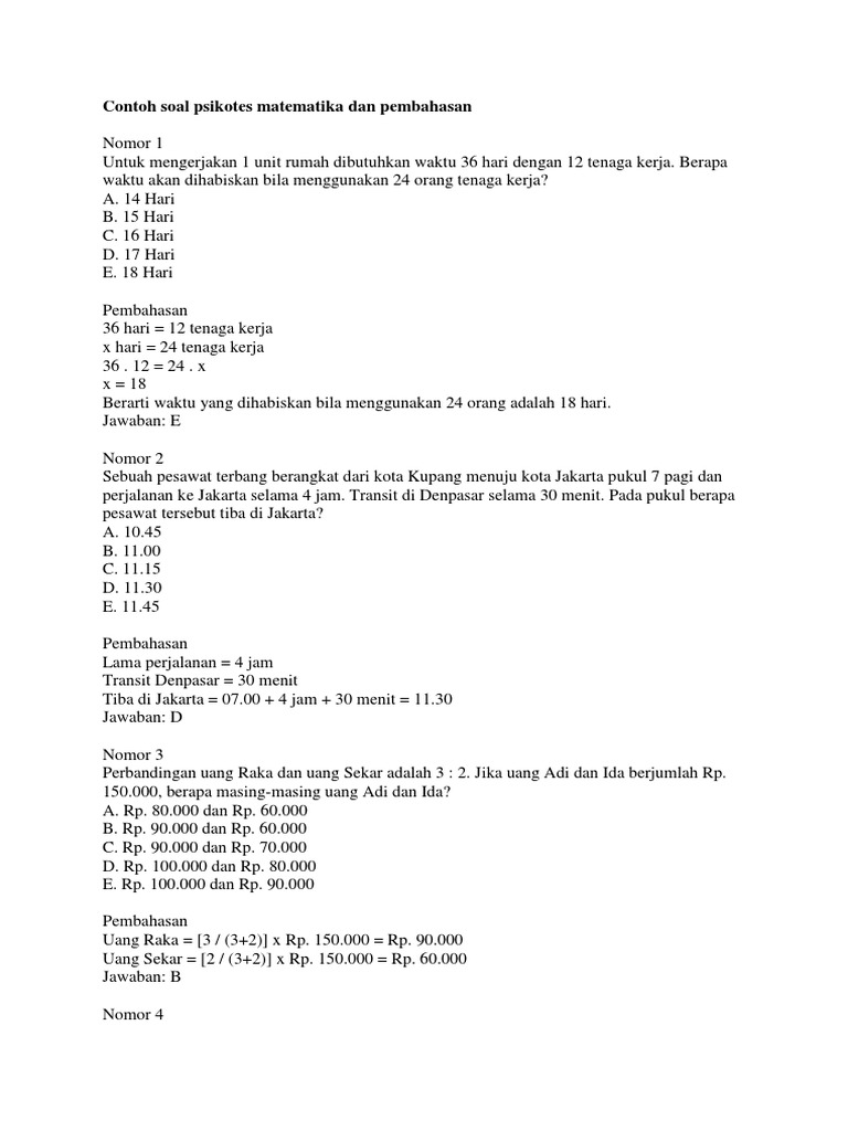 Detail Contoh Matematika Dasar Nomer 16