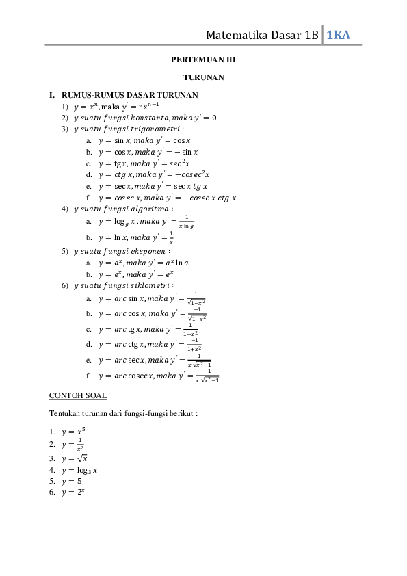 Detail Contoh Matematika Dasar Nomer 30