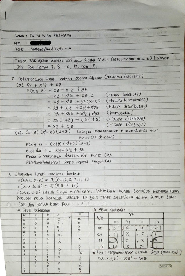 Detail Contoh Matematika Diskrit Nomer 5