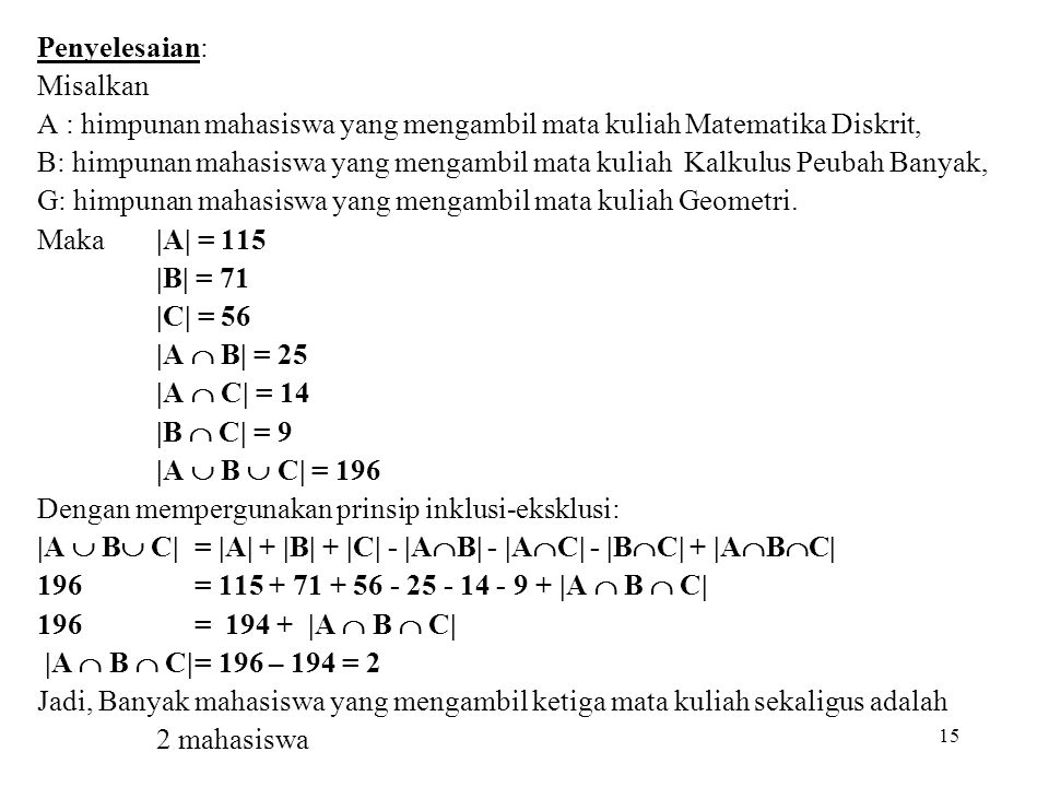 Detail Contoh Matematika Diskrit Nomer 9