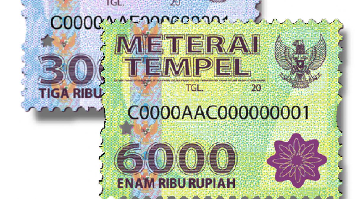 Detail Contoh Materai 6000 Nomer 9