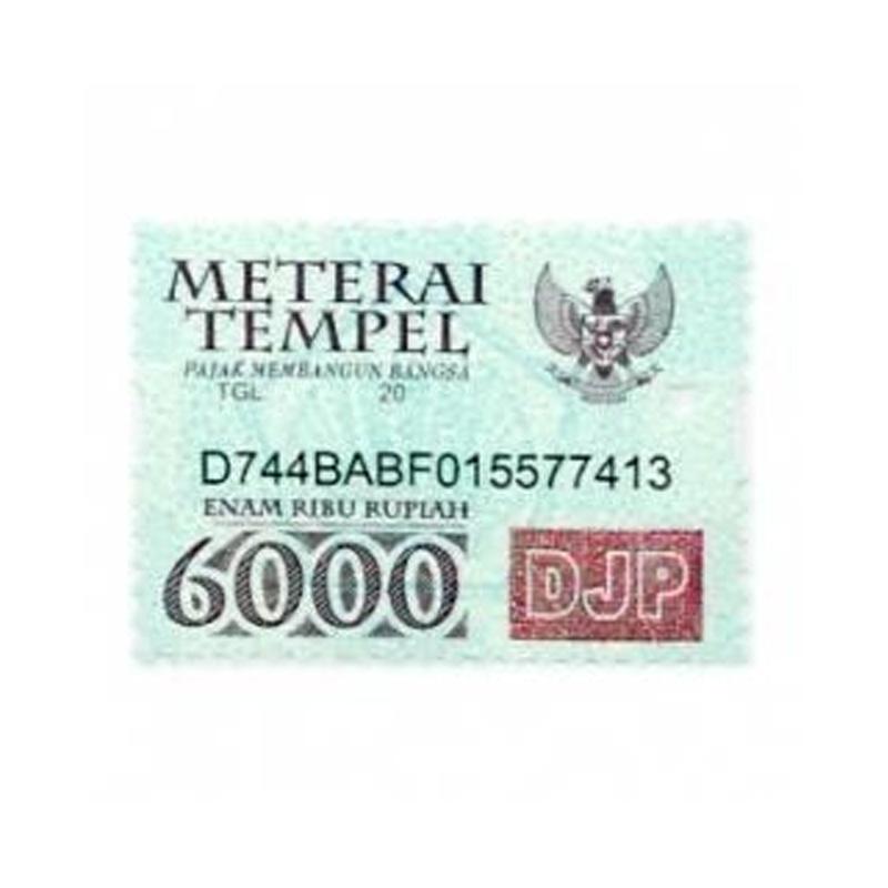 Detail Contoh Materai 6000 Nomer 17