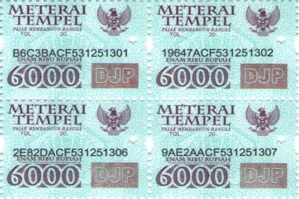 Detail Contoh Materai 6000 Nomer 19