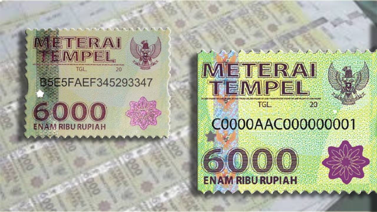 Detail Contoh Materai 6000 Nomer 20
