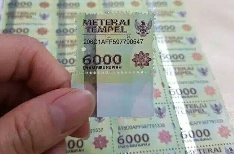 Detail Contoh Materai 6000 Nomer 21