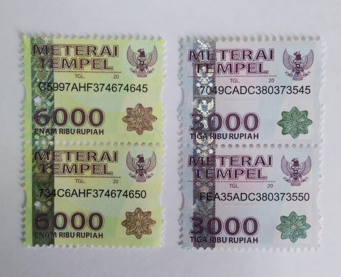 Detail Contoh Materai 6000 Nomer 22
