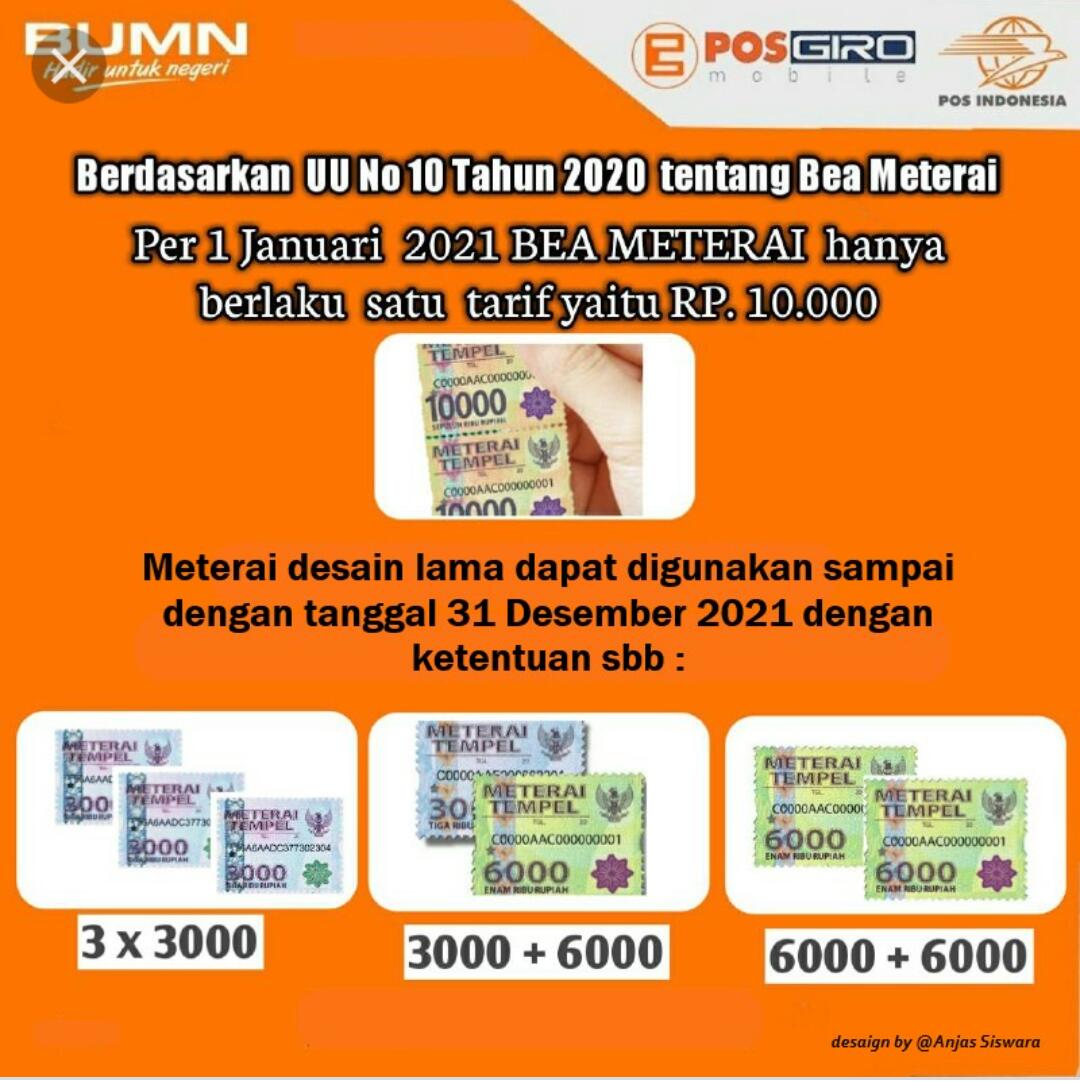 Detail Contoh Materai 6000 Nomer 30