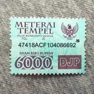 Detail Contoh Materai 6000 Nomer 40