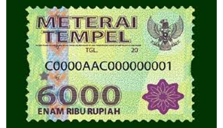 Detail Contoh Materai 6000 Nomer 5