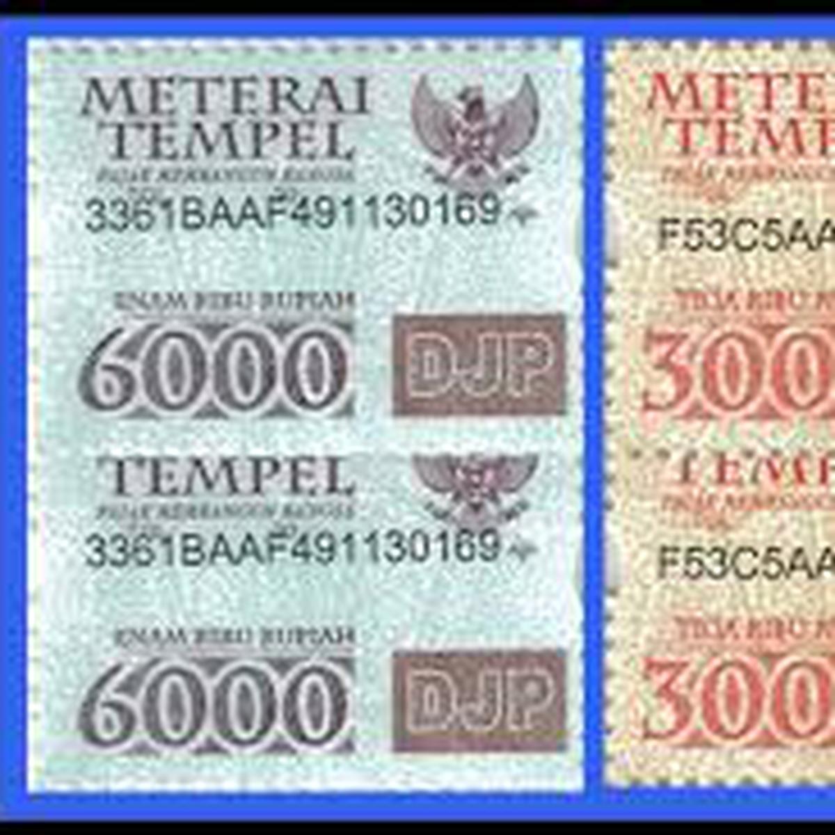 Detail Contoh Materai 6000 Nomer 53