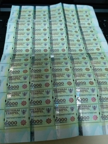 Detail Contoh Materai 6000 Nomer 54