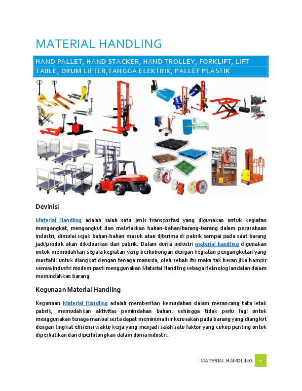 Detail Contoh Material Handling Nomer 8