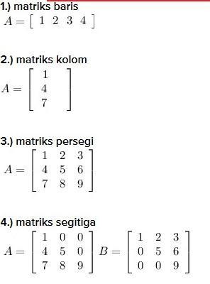 Detail Contoh Matriks Baris Nomer 34