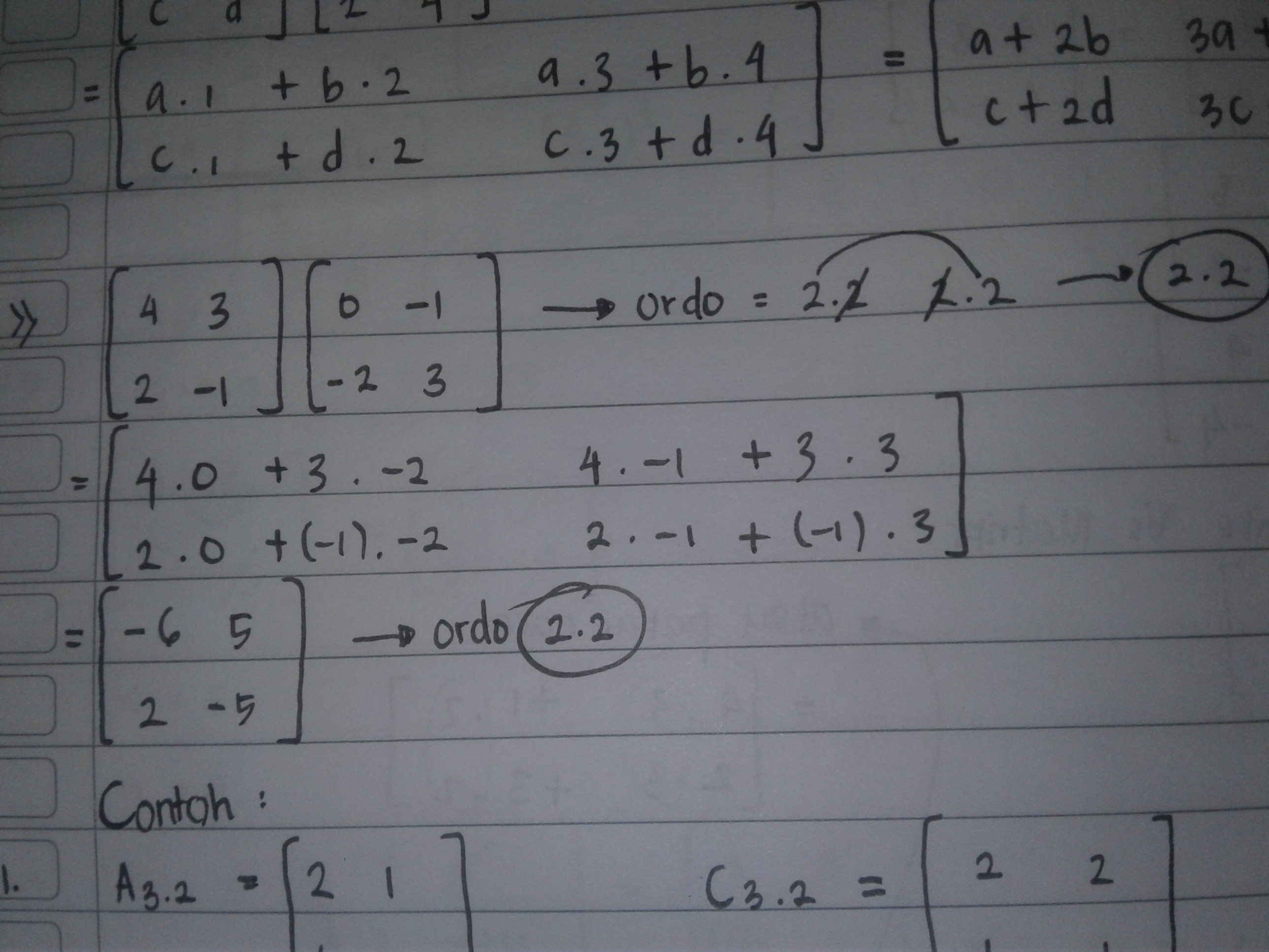 Detail Contoh Matriks Perkalian Nomer 32