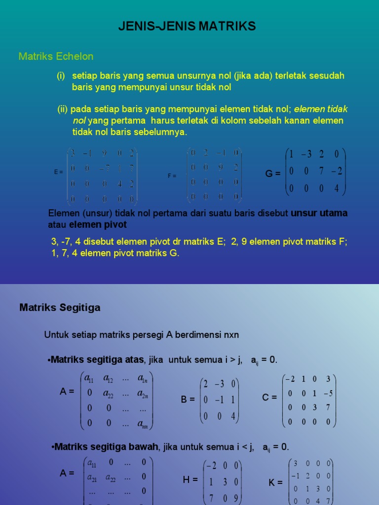 Detail Contoh Matriks Segitiga Nomer 52