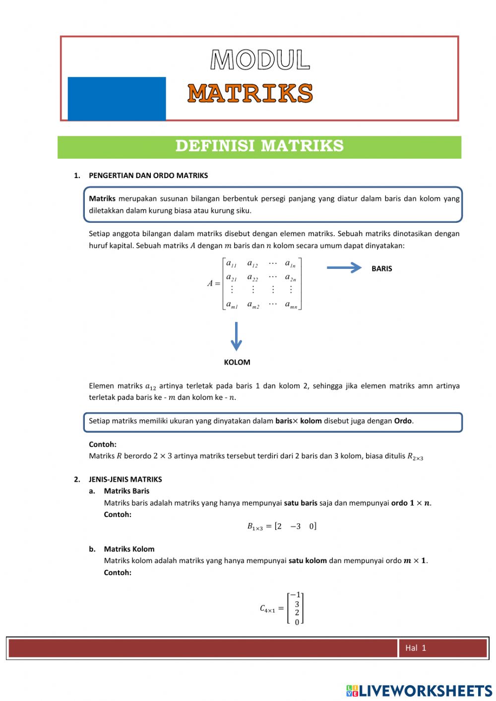 Detail Contoh Matriks Segitiga Nomer 55