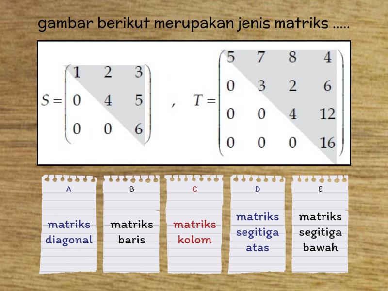 Detail Contoh Matriks Segitiga Nomer 10