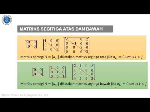 Contoh Matriks Segitiga Atas - KibrisPDR
