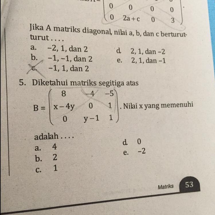 Detail Contoh Matriks Segitiga Atas Nomer 7