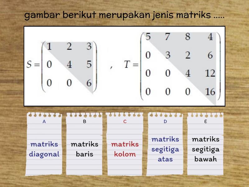 Detail Contoh Matriks Segitiga Atas Nomer 10