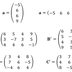 Contoh Matriks Transpose - KibrisPDR