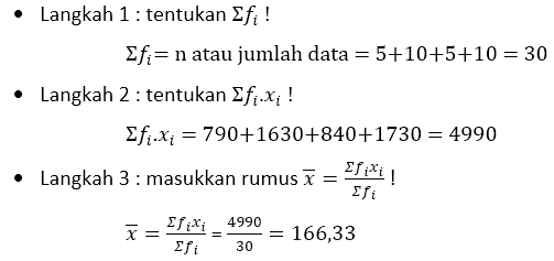 Detail Contoh Mean Data Kelompok Nomer 54
