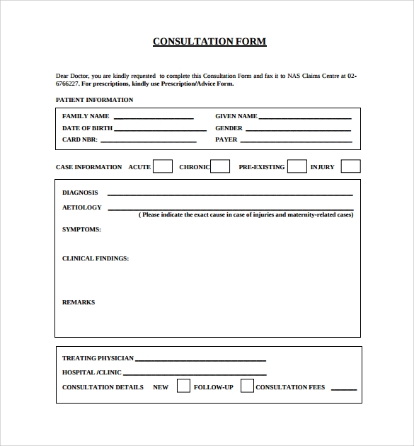 Detail Contoh Medical Form Nomer 19