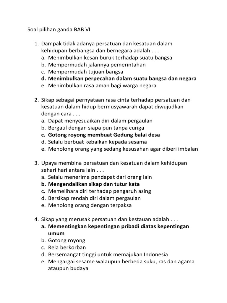 Detail Contoh Membina Persatuan Dan Kesatuan Nomer 22