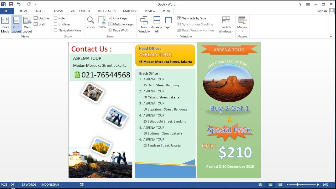 Contoh Membuat Brosur - KibrisPDR