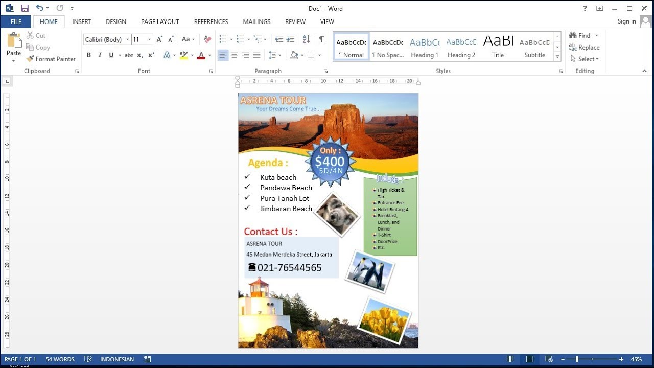 Detail Contoh Membuat Brosur Nomer 6