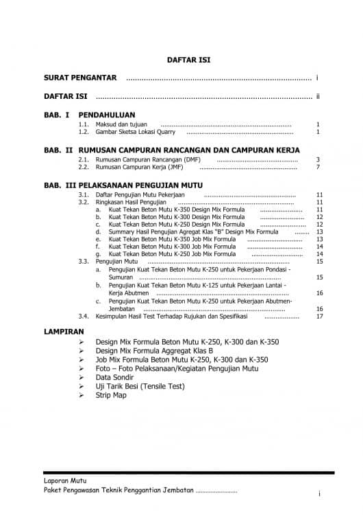 Detail Contoh Membuat Daftar Isi Nomer 47