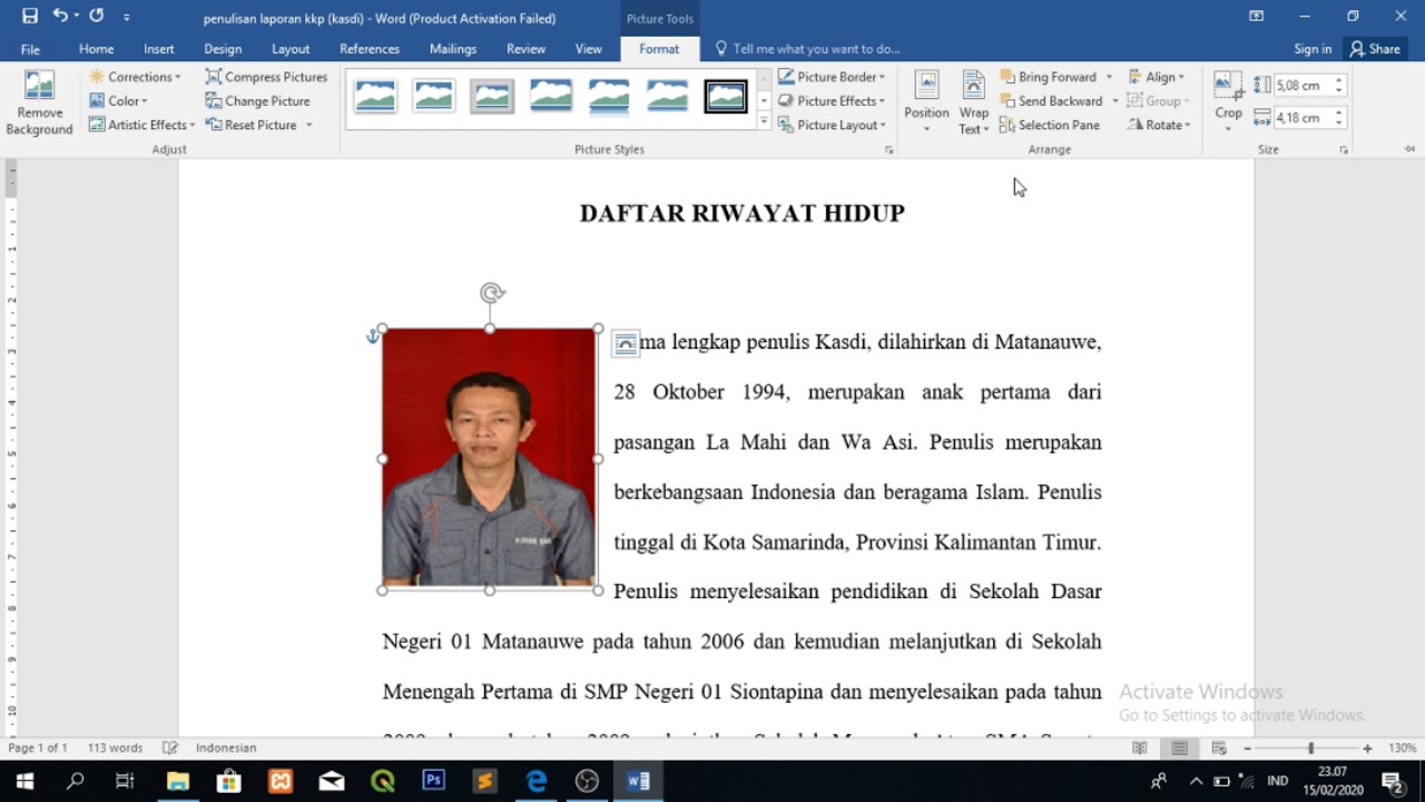 Detail Contoh Membuat Daftar Riwayat Hidup Nomer 52