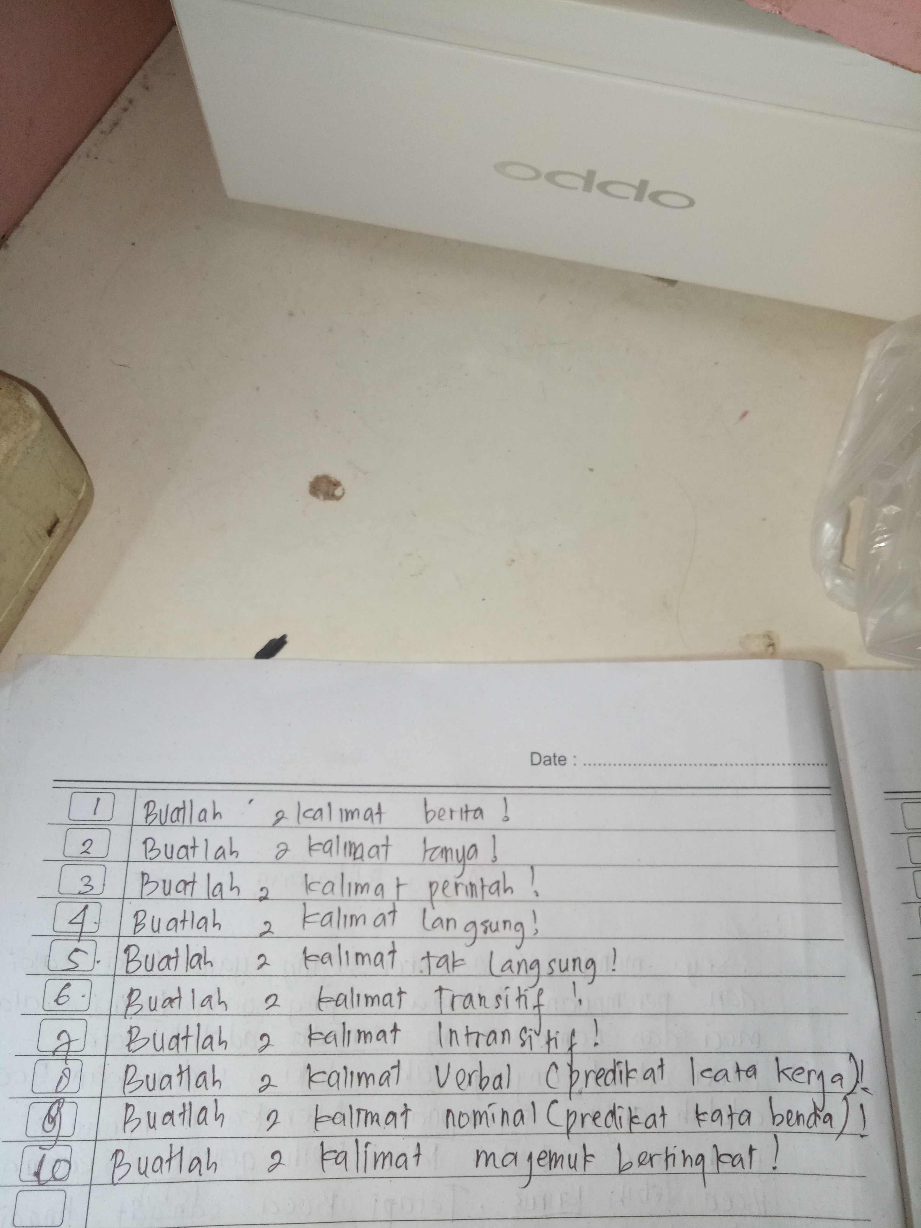 Detail Contoh Membuat Kalimat Nomer 2