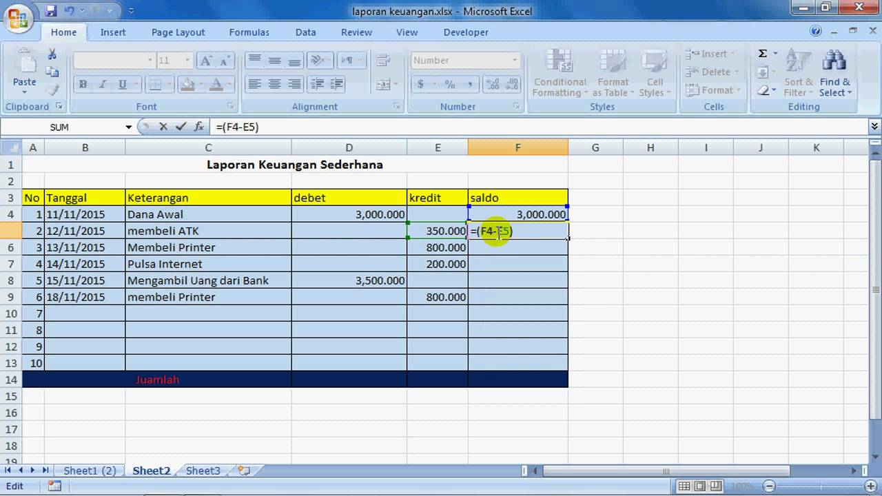 Detail Contoh Membuat Laporan Keuangan Nomer 53