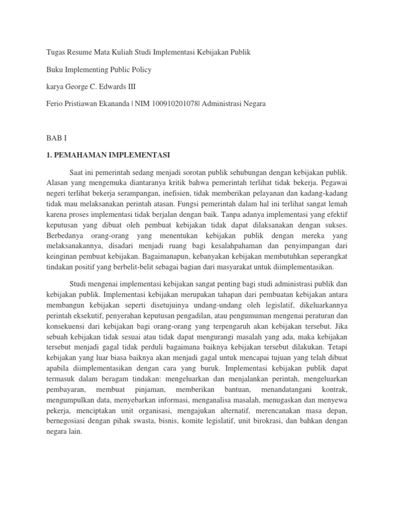 Detail Contoh Membuat Resume Nomer 44