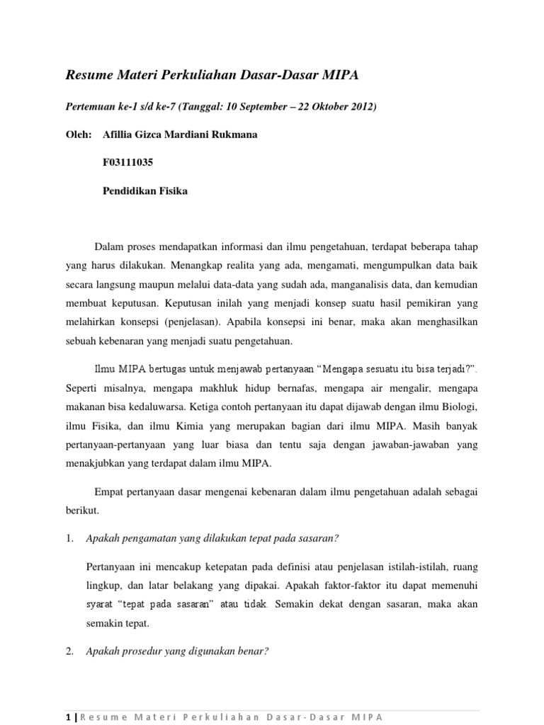 Detail Contoh Membuat Resume Nomer 53