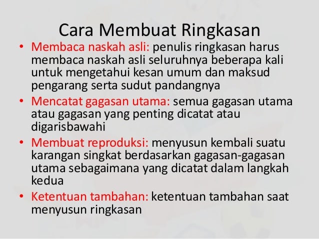 Detail Contoh Membuat Ringkasan Nomer 6