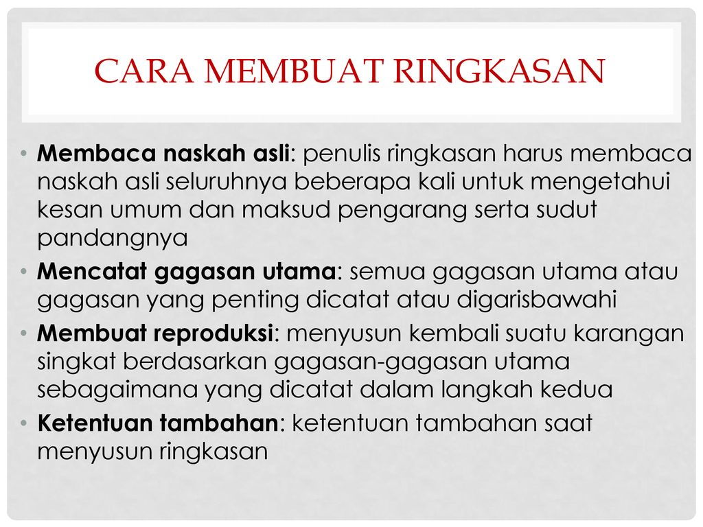 Detail Contoh Membuat Ringkasan Nomer 10