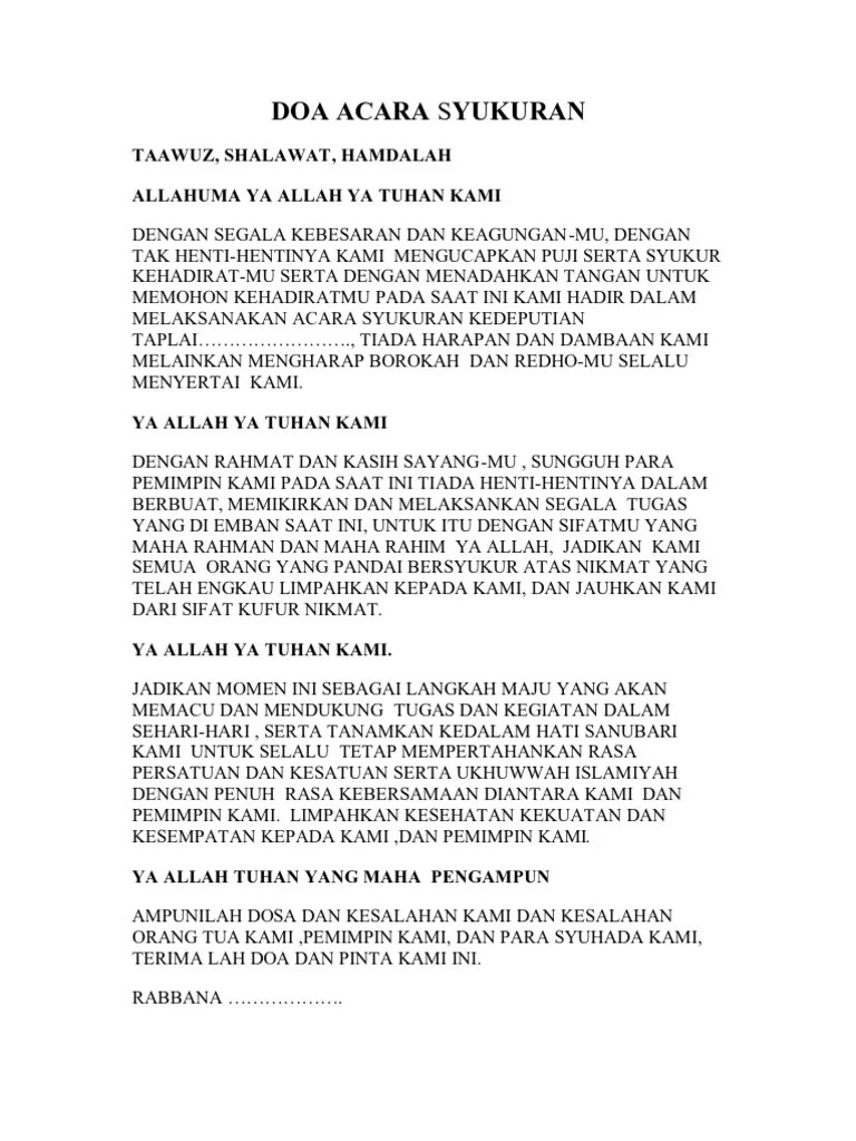 Detail Contoh Memimpin Doa Di Kantor Nomer 4
