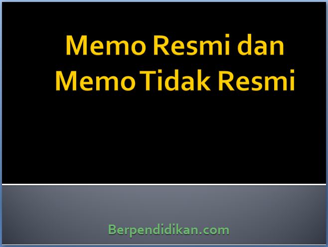 Detail Contoh Memo Tidak Resmi Nomer 8