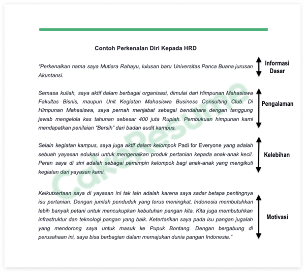 Contoh Memperkenalkan Diri Saat Interview - KibrisPDR