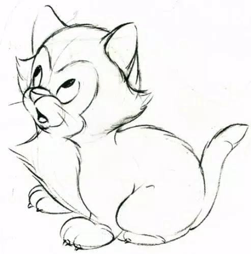 Detail Contoh Menggambar Kucing Nomer 22