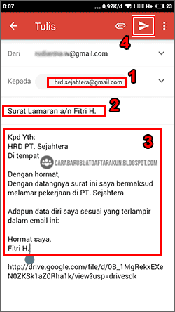 Detail Contoh Mengirim Lamaran Lewat Email Nomer 18