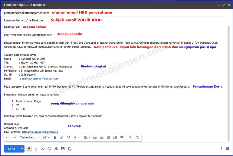 Detail Contoh Mengirim Lamaran Via Email Nomer 26